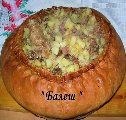 Татарский пирог с мясом и картофелем "Балеш"